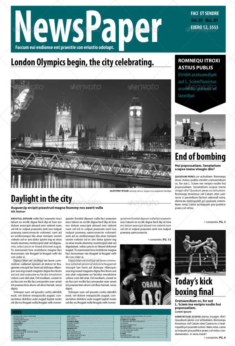 Best Newspaper Templates In Indesign And Psd Formats Overview