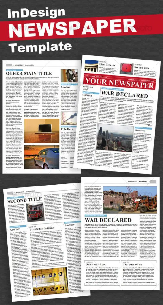 Best Newspaper Templates In Indesign And Psd Formats Overview