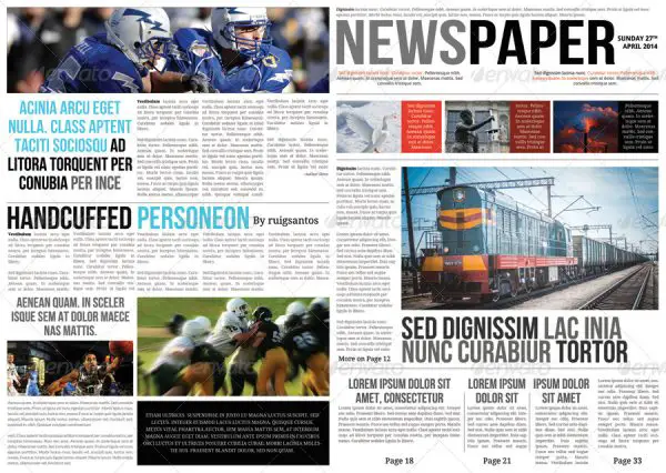 Best Newspaper Templates In Indesign And Psd Formats Overview