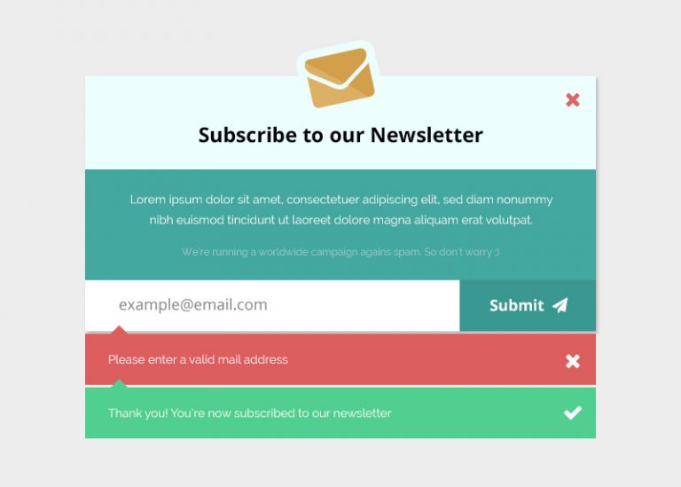 Download Email Subscription Form Mockup - Free PSD - PSD Templates Blog