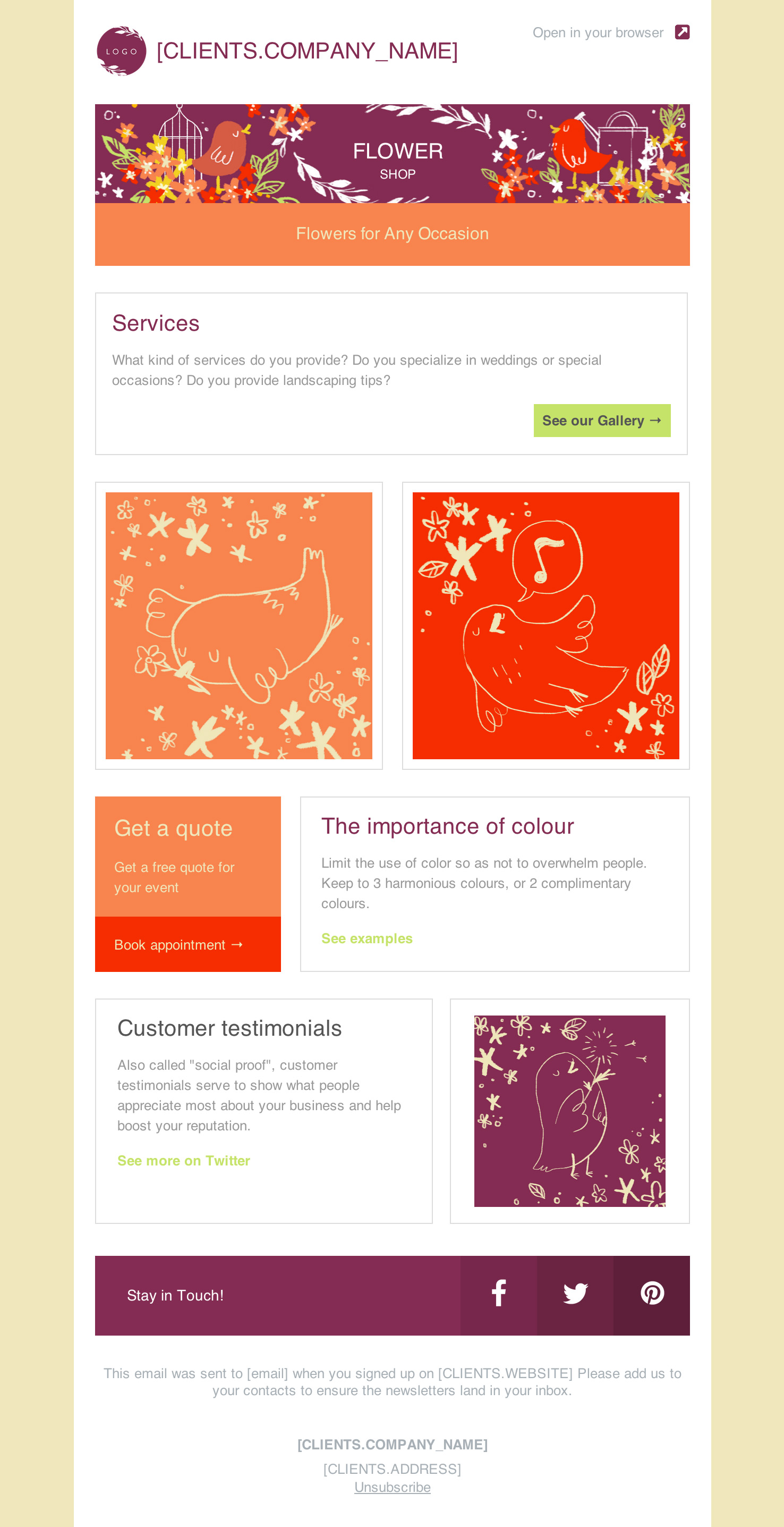 Email Newsletter Design Templates