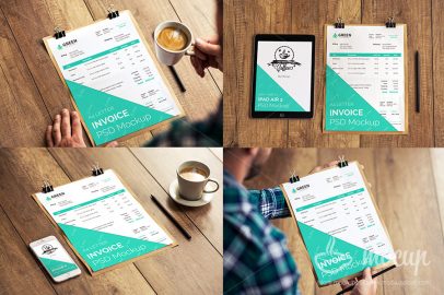 Download 6 Free Invoice Mockups PSD download - PSD Templates Blog