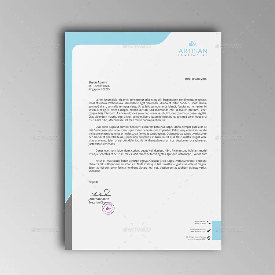 Personal Letterhead Template Free Download