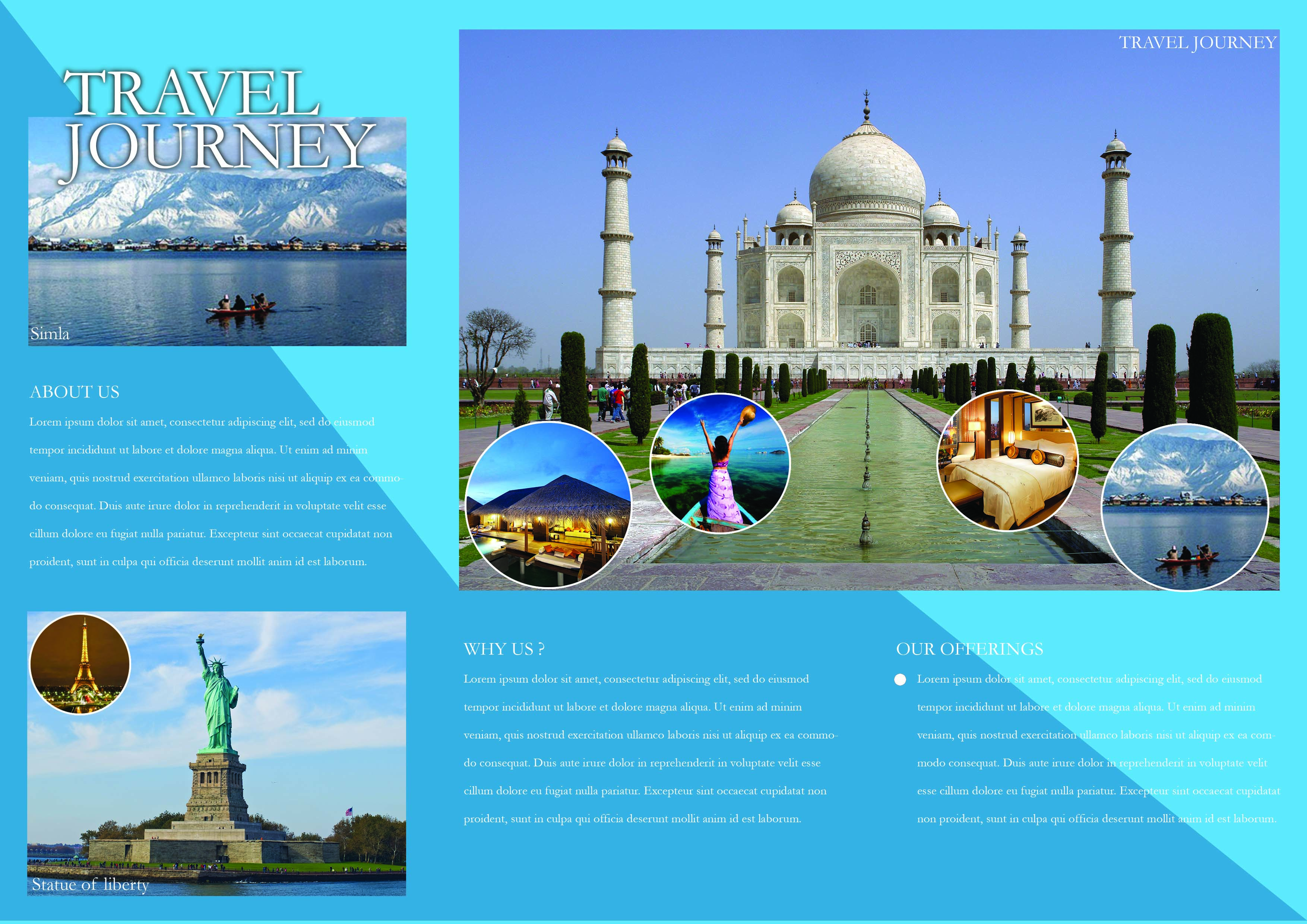 Printable Travel Brochure Template For Students Printable Templates ...