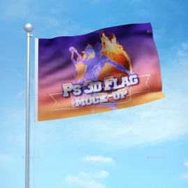 Download 21+ Realistic PSD Flag Mockup Designs to Showcase Your ...