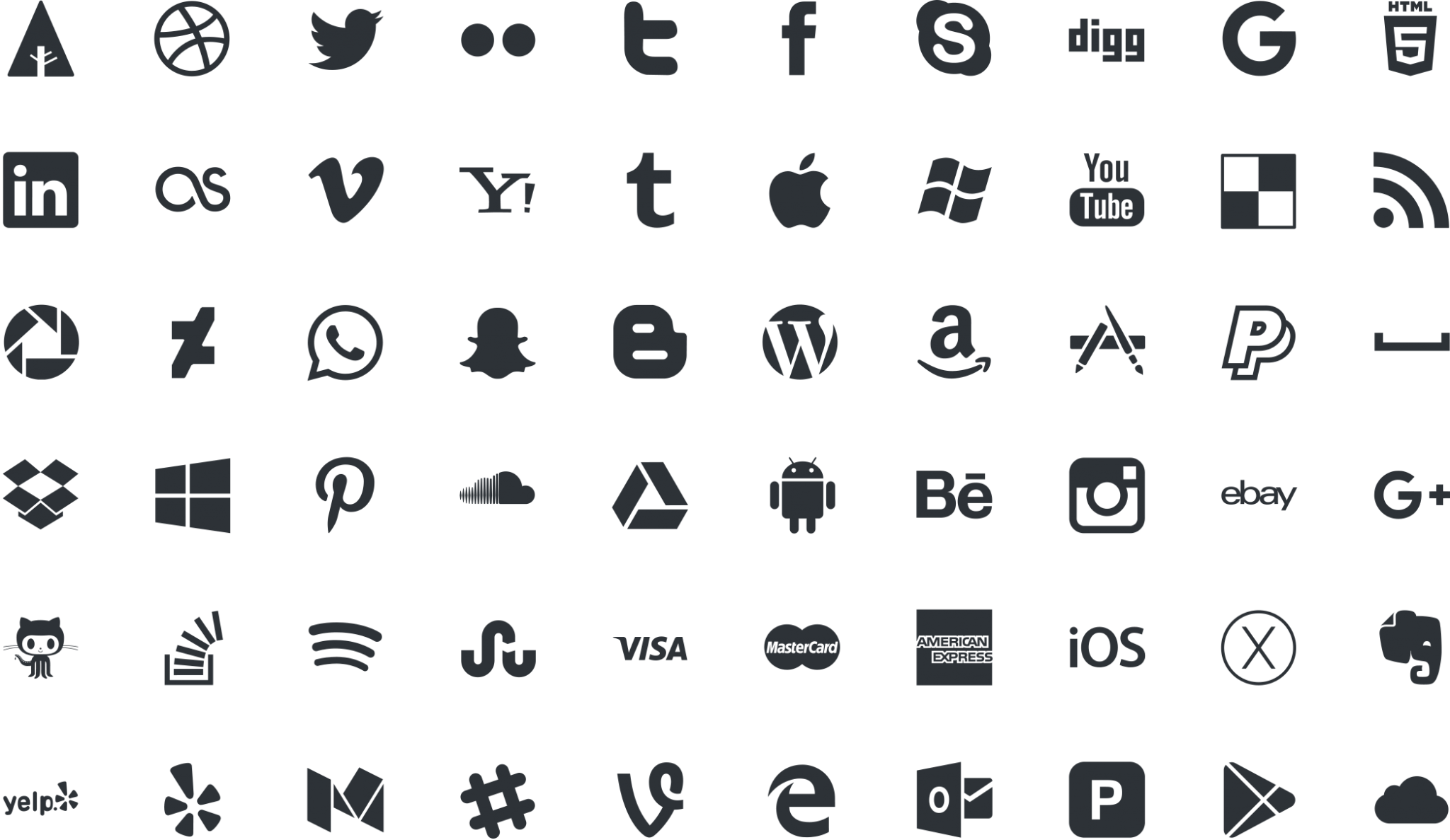 500+ Best Social Media Icons PSD AI PNG SVG EPS Formats