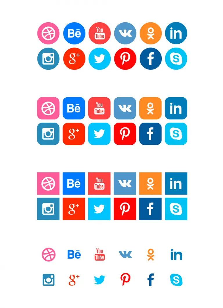 500+ Best Social Media Icons PSD AI PNG SVG EPS Formats