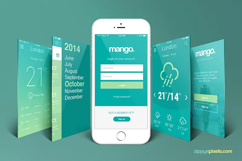Download 23 Best Mobile App Mockup Psd For Your Device Psd Templates Blog