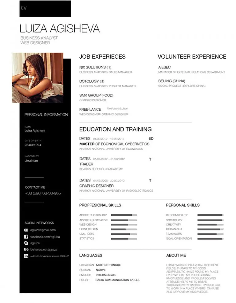 25+ modern and wonderful PSD resume templates free download - PSD
